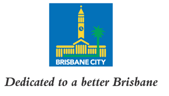 Brisbane City Council logo with text Dedicated to a better Brisbane